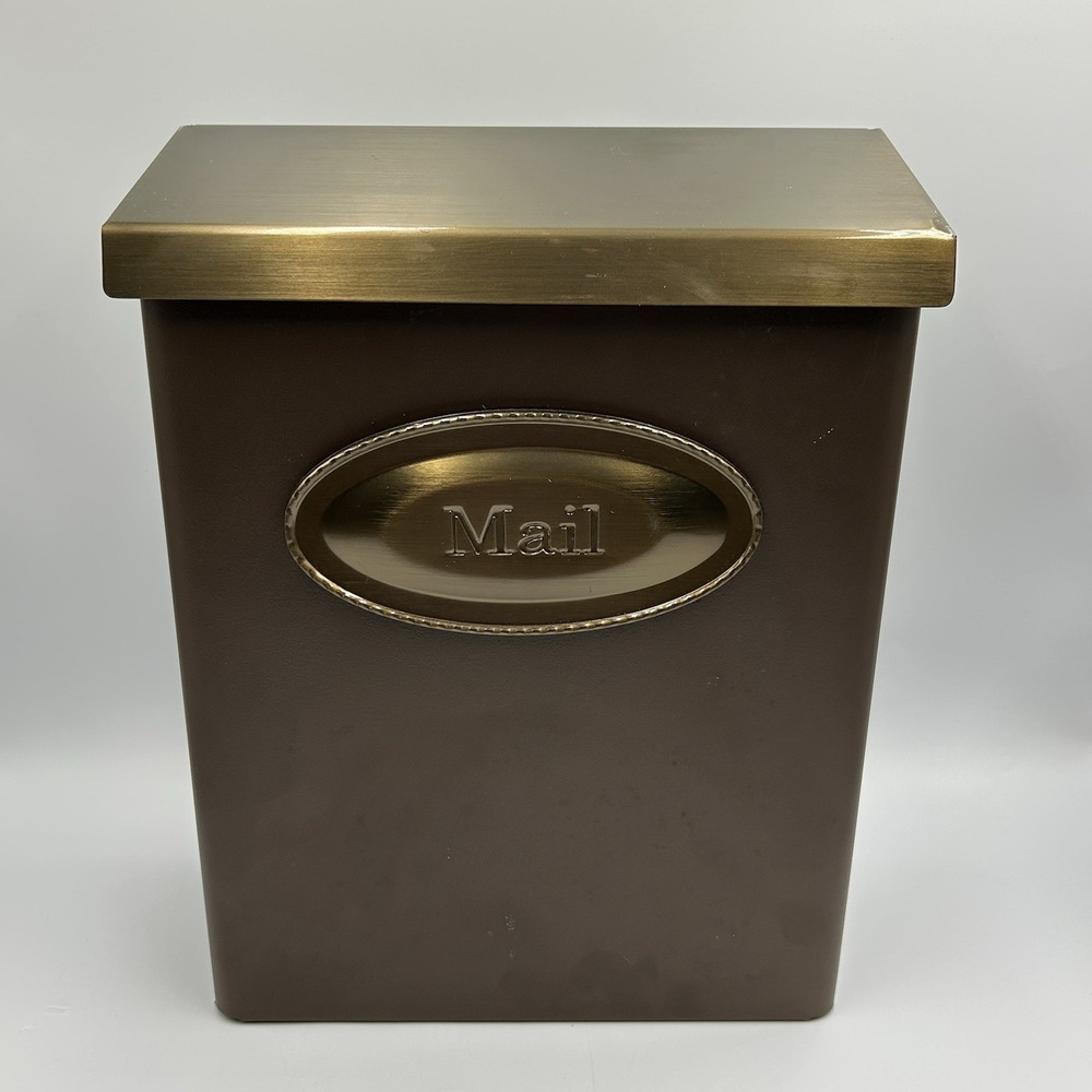 Designer Galvanized Steel Wall-Mount Mailbox DVKPBZ0AM Venetian Bronze 11x13x5"